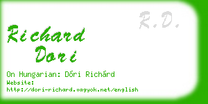 richard dori business card